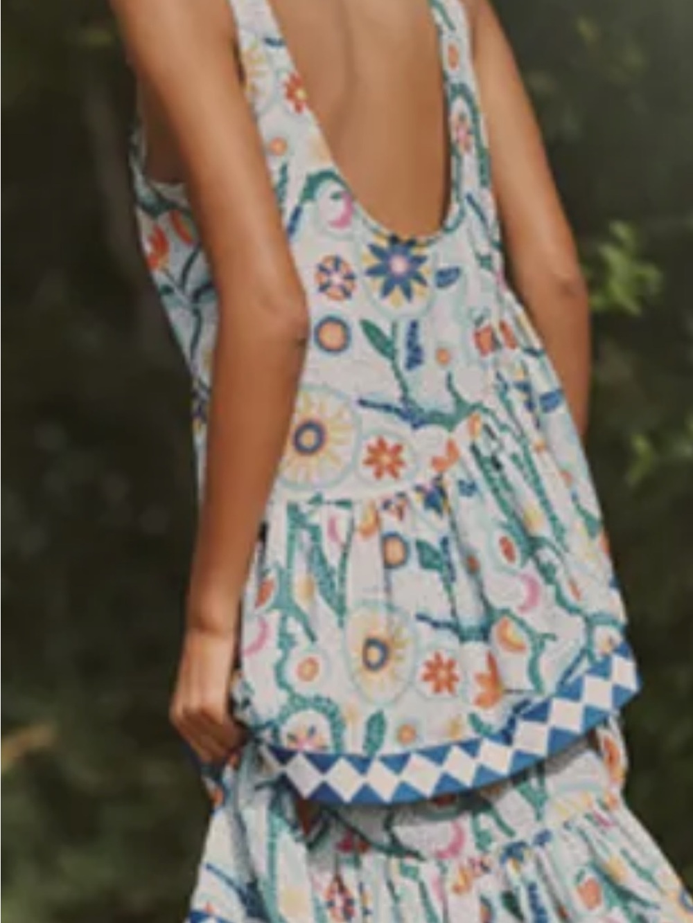 Floral Print Midi Sundress in Multicolor - Picture 3 of 7